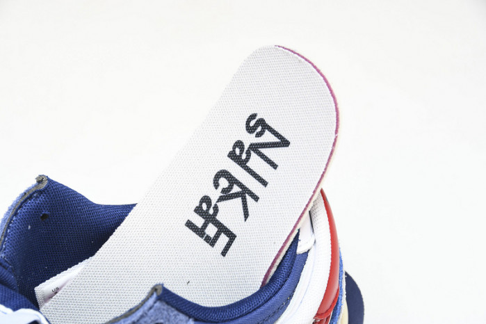 sacai x nike cortez white red navy blue dq0581-100