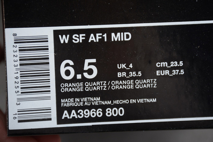 nike wmns sf force 1 “orange quartz” grey womens - aa3966-800