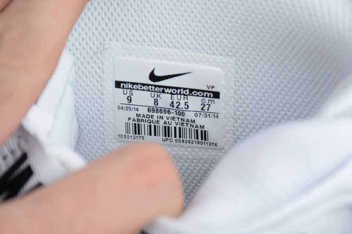 nike air force 1 one high hi white world famous - 698696-100